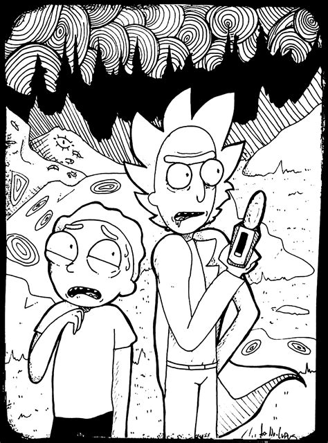 Printable Rick And Morty Coloring Pages